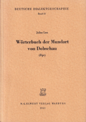 Wörterbuch der Mundart von Dobschau (Zips)