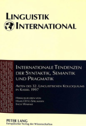 Internationale Tendenzen der Syntaktik, Semantik und Pragmatik