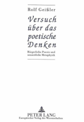 Versuch über das poetische Denken