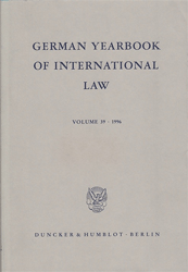 German Yearbook of International Law. Vol. 39 (1996)