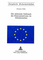 Der deiktische Gebrauch des Demonstrativums im Altitalienischen