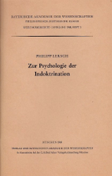 Zur Psychologie der Indoktrination