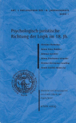Psychologisch-juristische Richtung der Logik im 18. Jahrhundert in Halle