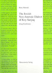 The Jewish Neo-Aramaic Dialect of Koy Sanjaq (Iraqi Kurdistan)