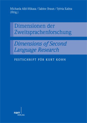 Dimensionen der Zweitsprachenforschung/Dimensions of second language