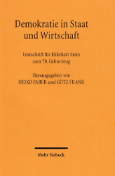 Demokratie in Staat und Wirtschaft