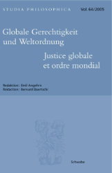 Globale Gerechtigkeit und Weltordnung/Justice globale et ordre mondial