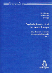 Psychologieunterricht im neuen Europa