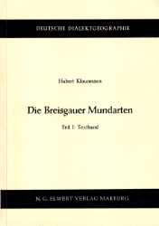 Die Breisgauer Mundarten