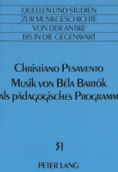 Musik von Béla Bartók als pädagogisches Programm