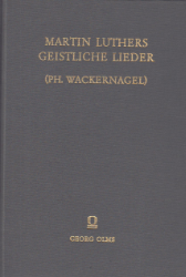 Buchcover: Martin Luthers geistliche Lieder