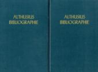 Althusius-Bibliographie