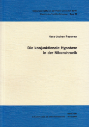 Die konjunktionale Hypotaxe in der Nikonchronik