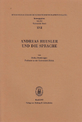 Andreas Heusler und die Sprache