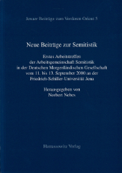 Neue Beiträge zur Semitistik