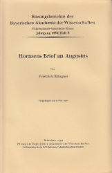 Horazens Brief an Augustus