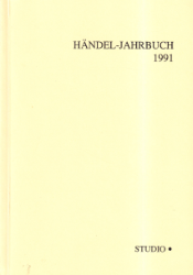 Händel-Jahrbuch. 37. Jahrgang 1991