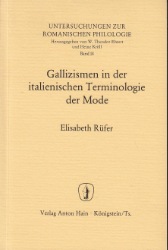 Gallizismen in der italienischen Terminologie der Mode