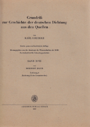 Grundriß zur Geschichte der deutschen Dichtung aus den Quellen. Band XVII/2