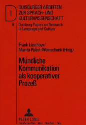 Mündliche Kommunikation als kooperativer Prozeß