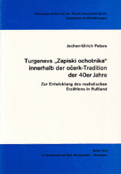 Turgenevs »Zapiski ochotnika« innerhalb der ocerk-Tradition der 40er Jahre