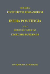 Iberia Pontificia. Vol. I: Dioeceses exemptae: Dioecesis Burgensis