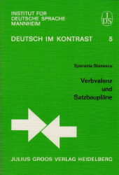 Verbvalenz und Satzbaupläne - Stanescu, Speranta