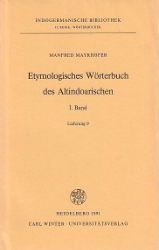 Etymologisches Wörterbuch des Altindoarischen. Lieferung 9