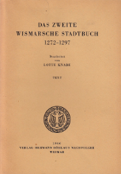Das zweite Wismarsche Stadtbuch 1272-1297. Text