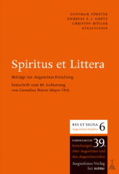 Buchcover Spiritus et Littera