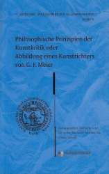 Philosophische Prinzipien der Kunstkritik oder 'Abbildung eines Kunstrichters' von G. F. Meier