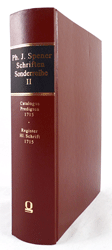 Vollständiger Catalogus Aller dererjenigen Predigten, Welche von Hn. D. Philipp Jacob Spenern gehalten worden