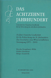 25 Jahre Deutsche Gesellschaft für die Erforschung des 18. Jahrhunderts