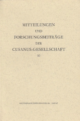 Mitteilungen und Forschungsbeiträge der Cusanus-Gesellschaft. Band 10