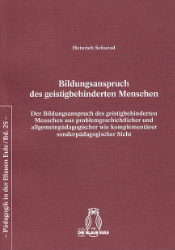 Bildungsanspruch des geistigbehinderten Menschen