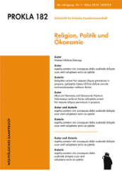 Prokla 182: Religion, Politik und Ökonomie