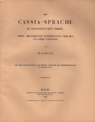 Die Cassia-Sprache im nordöstlichen Indien,