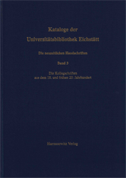 Die Handschriften der Bischöflichen Seminarbibliothek Cod. sm 600-1272