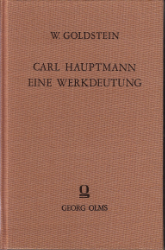 Carl Hauptmann. Eine Werkdeutung