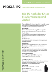 PROKLA 192: Die EU nach der Krise: Neuformierung und Zerfall