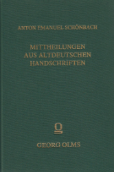 Mittheilungen aus altdeutschen Handschriften