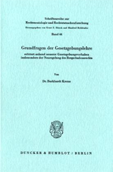 Grundfragen der Gesetzgebungslehre