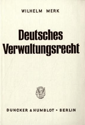 Deutsches Verwaltungsrecht. 2. Band