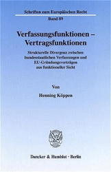 Verfassungsfunktionen - Vertragsfunktionen