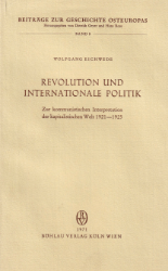 Buchcover Revolution und internationale Politik