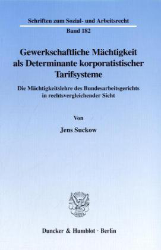 Gewerkschaftliche Mächtigkeit als Determinante korporatistischer Tarifsysteme