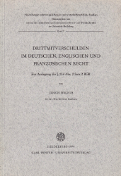 Drittmitverschulden im deutschen, englischen und französischen Recht