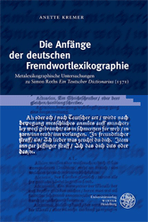 Die Anfänge der deutschen Fremdwortlexikographie