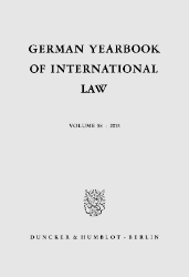 German Yearbook of International Law. Vol. 58 (2015)