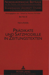 Prädikate und Satzmodelle in Zeitungstexten - Anttila, Harry